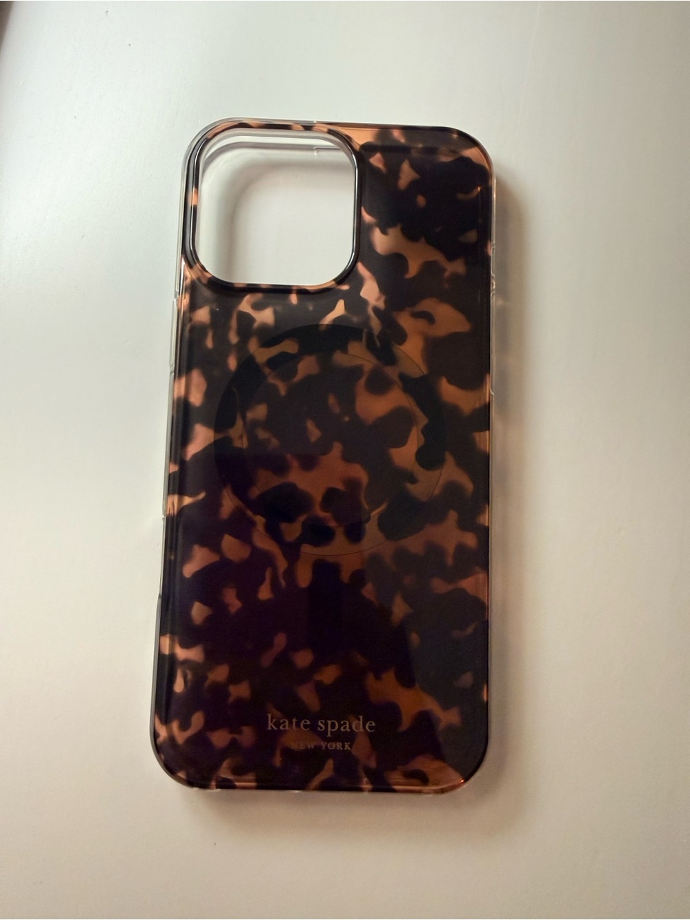 kate spade Tortoise Pattern iPhone Case - Brown & Black
